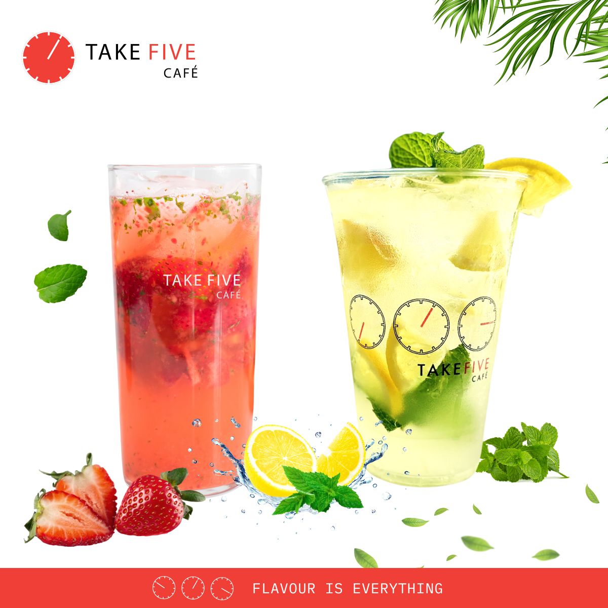 strawberry lemonade and elderberry lemonade