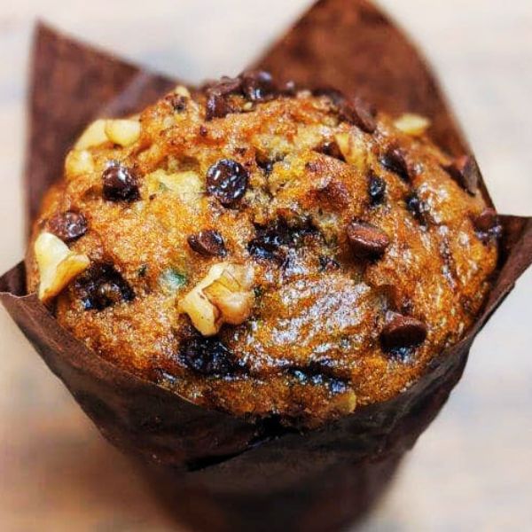 gluten friendly muffin zucchini chocolate