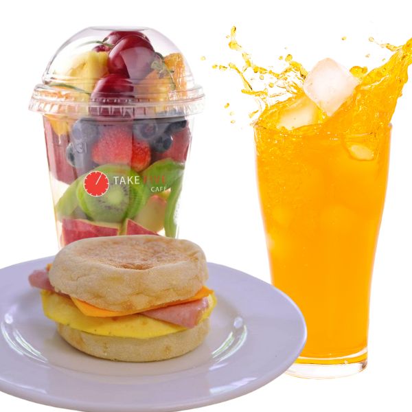 hot & wholesome breakfast from take five cafe