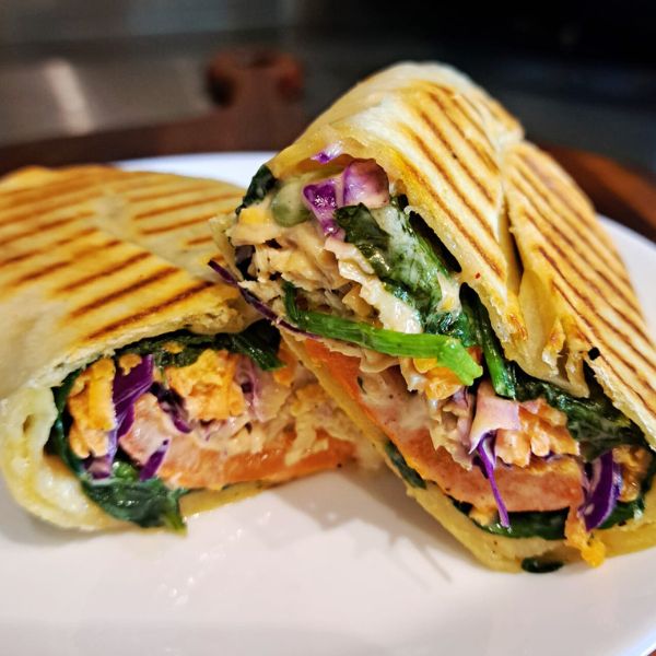 Chicken teriyaki Wrap from take five cafe