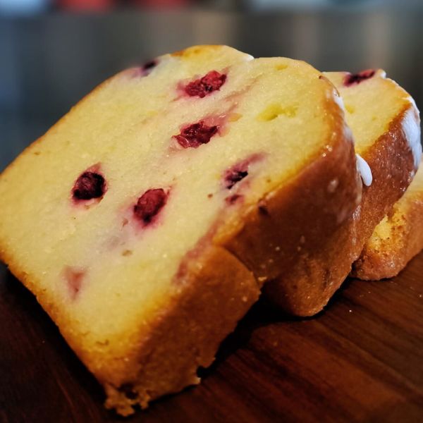 lemon cranberry loaf from take five cafe