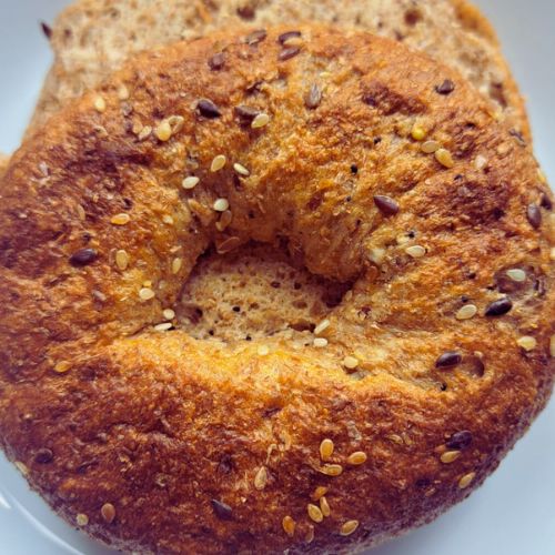 multigrain bagel from take five cafe